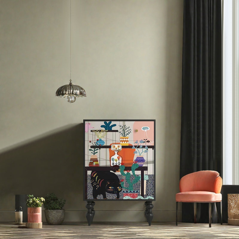 Armoire de rangement de salon moderne français
