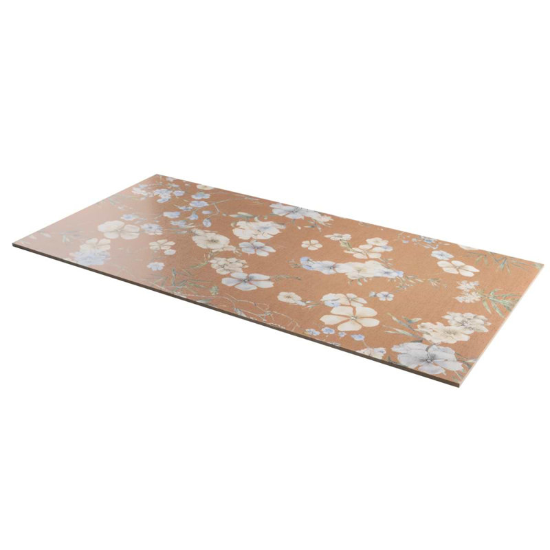 Wakana 24x48 Artisan Decor Matte Porcelain Tile, Autumn Terracotta