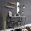 Table de console d'entrée industrielle avec tablettes-605639655