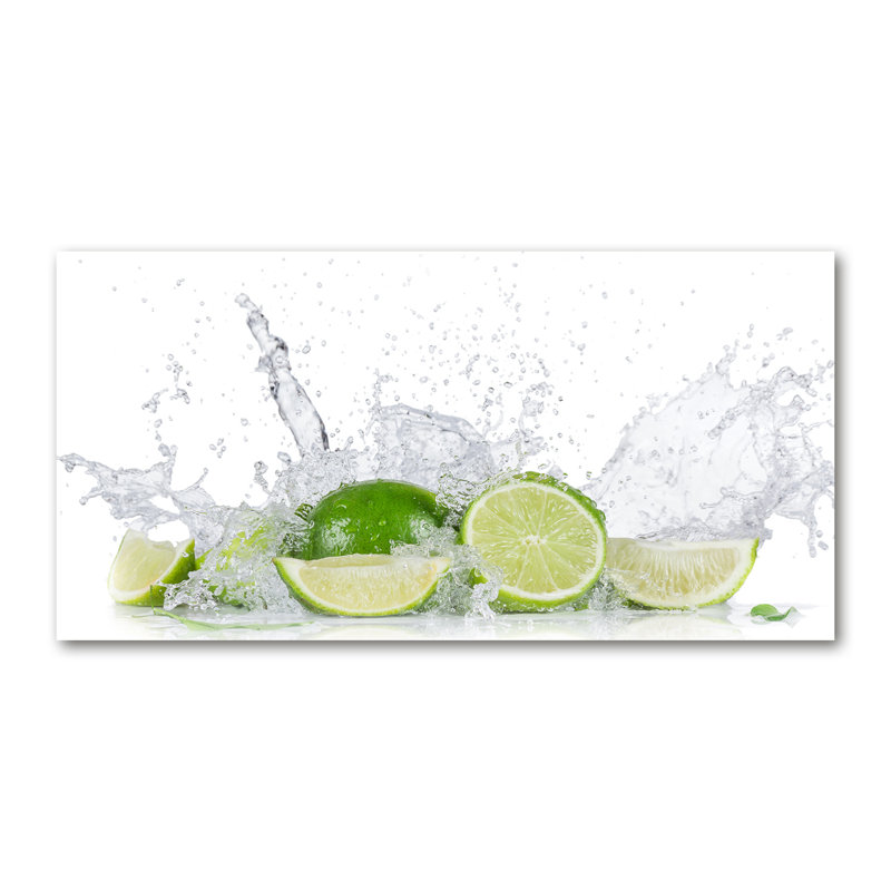 Limes And Water - No Frame Print on Canvas