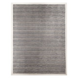 Handmade Cotton and Silk Striped Area Rug
