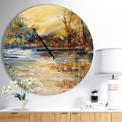 Horloge murale traditionnelle Swigart Farmhouse Designart