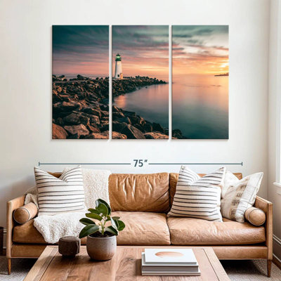 Lighthouse pastel sunset Aletra