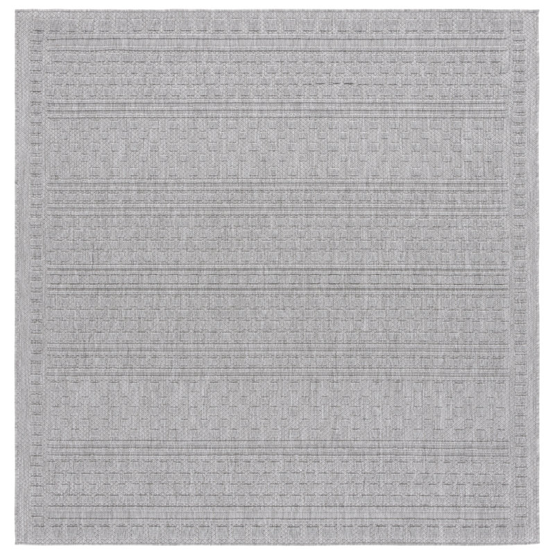 Tapis d'intérieur / extérieur de couleur unie Karlernst Performance, Carré 6 pi 7 po