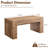 48" Modern Farmhouse Coffee Table With Hidden Storage Drawer,wood Thick Design For Living Room-699328589-699328563