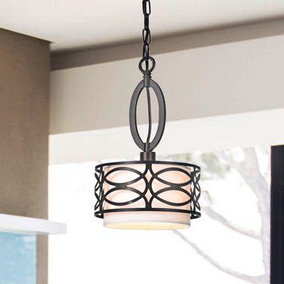 Luminaire tambour à tambour simple 1 lumières Denny