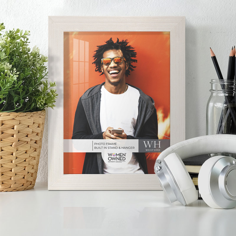 White Wood Picture Frame - Set of 2