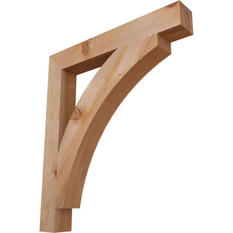 Support de bloc Thorton, H 34 po x l 4 po x P 30 po, Cèdre rouge de l'Ouest (scié brut)