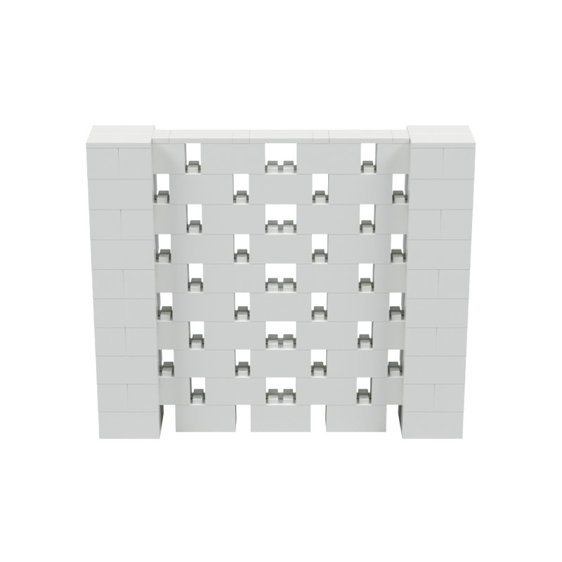 Ensemble mural Everblock, Gris clair, H 60 po x l 72 po x P 12 po