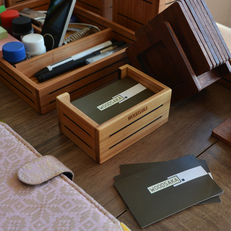 Wood Desk Organiser, Cherry