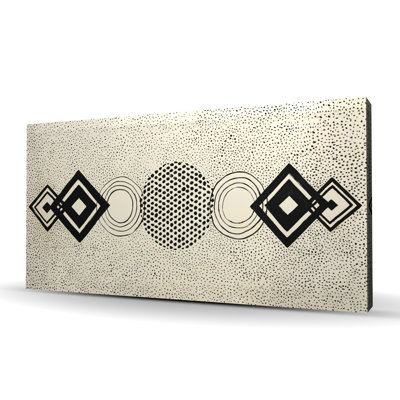 Dotted Shapes - Bohemian Canvas Home Decor Wall Art