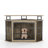 51.15" Corner Dog Crate - Dual-Lock Security & 2-Tier Storage Fits Perfectly with Farmhouse, Industrial & Modern Rustic Styles-4382676
