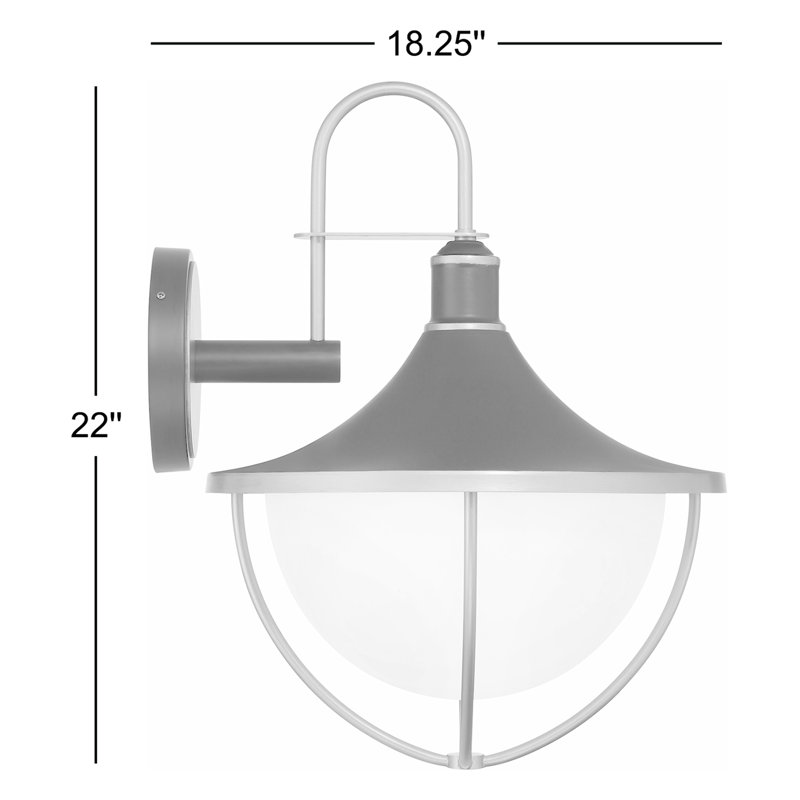 Applique murale en acier Avangeline, H 22 po x l 16,5 po x P 18,25 po