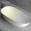 Baignoire de trempage autoportante 63 po x 29,5 po blanc mat-122533131-117327843