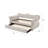 Beige Linen Daybed W/Trundle (Twin)-1440083064