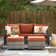 Joette Premium All-Weather Wicker 5 - Person Patio Conversation Sets with Cushions