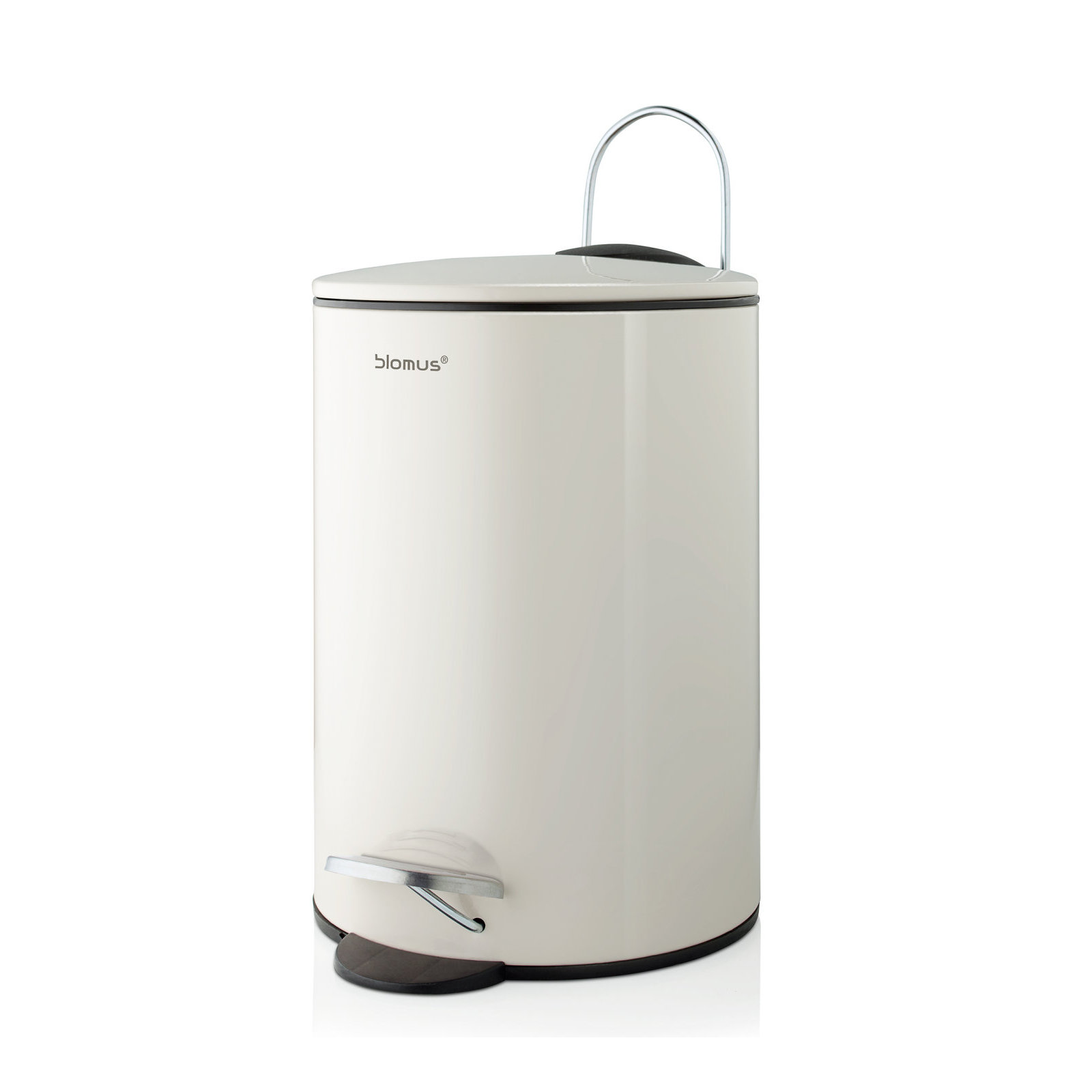 TUBO 0.79 Gallon Step On Trash Can, Moonbeam/Cream