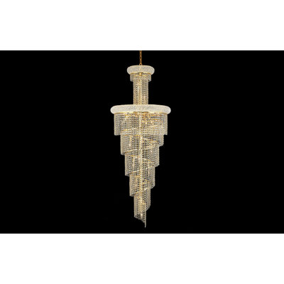 Zonia 22 - Light Dimmable Tiered Chandelier