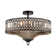 Kessler 6-Light Modern Crystal Semi-Flush Mount Ceiling Light