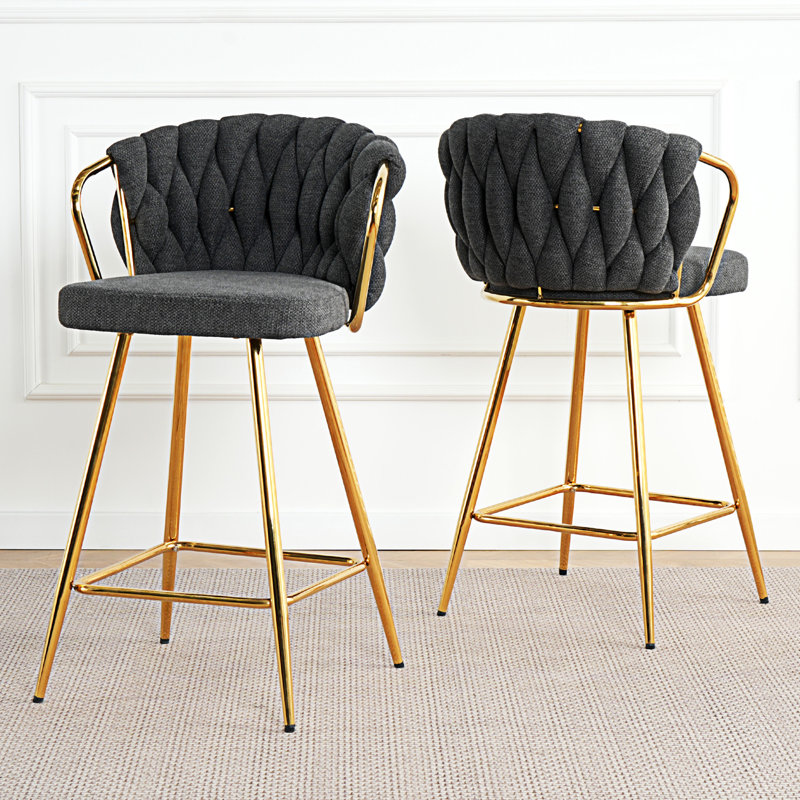 Chaise de bar Modern, Gris foncé