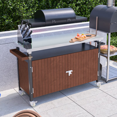 Bar Cart Portable Outdoor Table