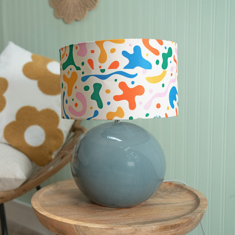Motes Ceramic Table Lamp, No, Green
