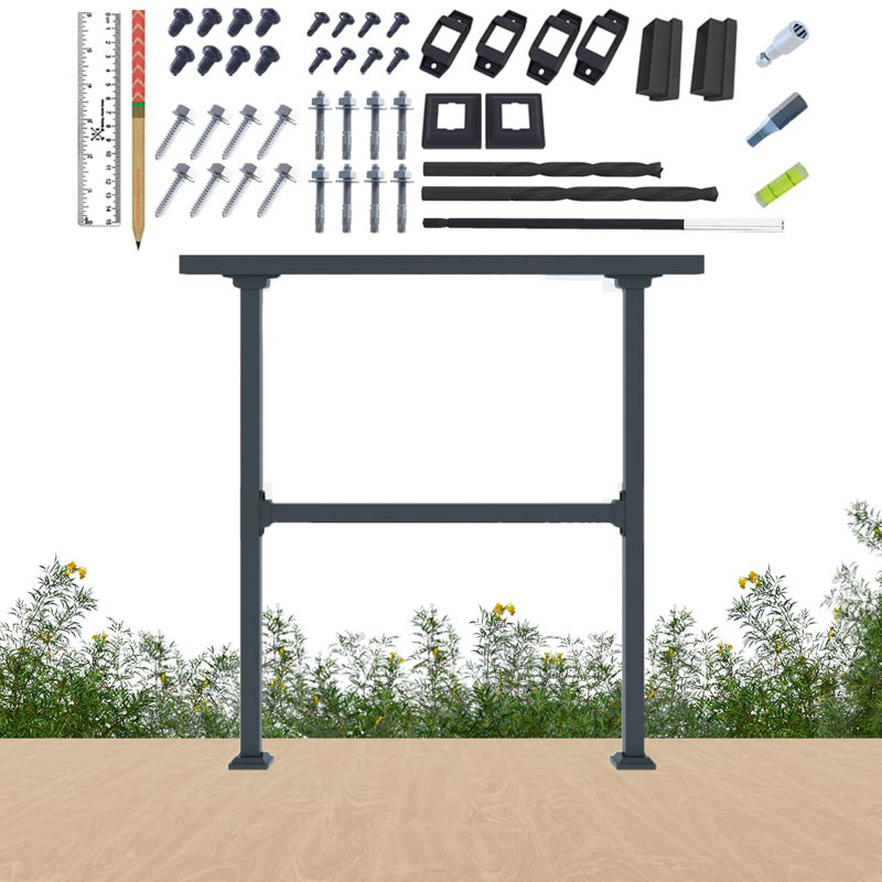 Ensemble de 2 rampes horizontales simples 40 po de hauteur, 4 pieds
