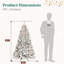 Arbre de Noël enneigé avec pomme de pin-1501452797