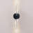 Luxurious Crystal Armed Wall Light, Modern Sconce With Dual Led Light Source Design For Bathroom Vanity, Set Of 2-525280198