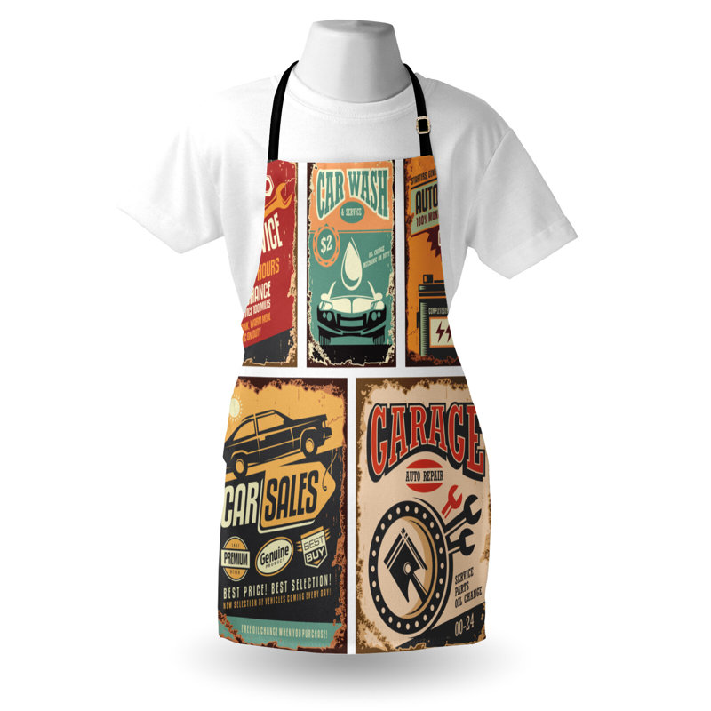 No Pattern Bib Apron