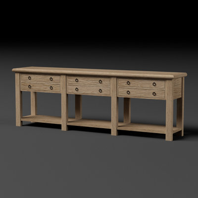 18 in. Solid Wood Console Table
