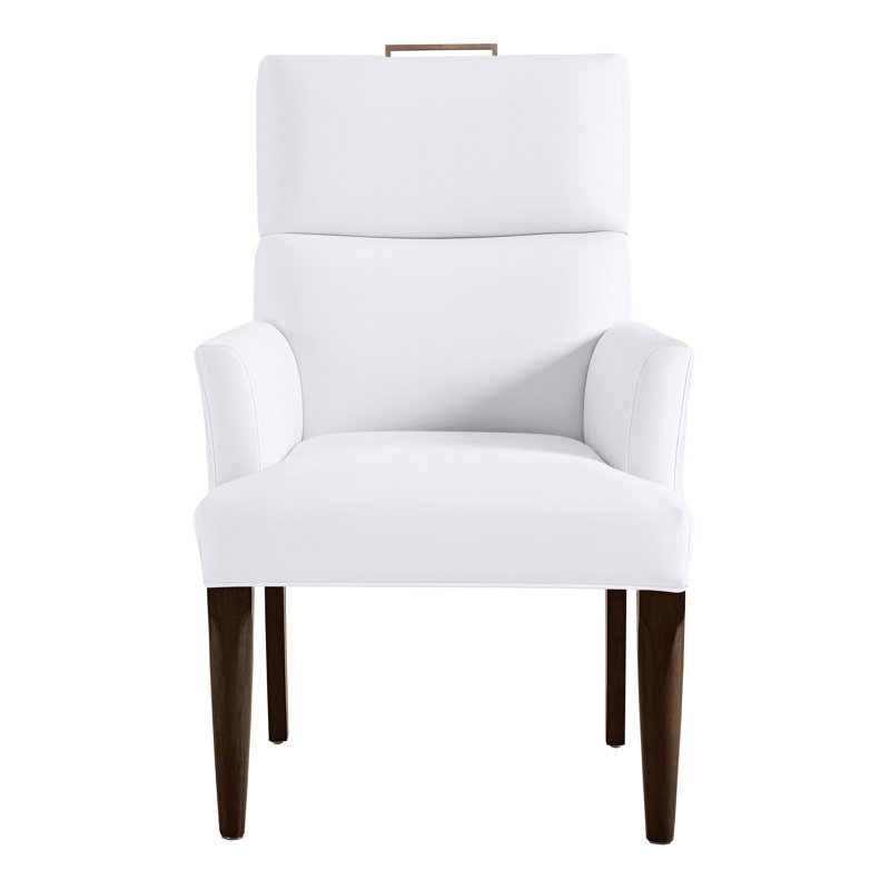 Brattle Road By Thom Filicia Upholstered Arm Chair, Navada Snow, Havana