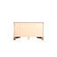 G02125-d Commode cappuccino - Décoration de chambre à coucher Panneau de particules beige résistant à la ternissure X P 32,79 x P 55,94 pièce traditionnelle avec et planche, 16 33 57