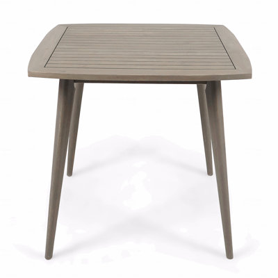 Outdoor Square Acacia Wood Patio Table, With Straight Legs