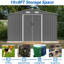 10X8 FT Outdoor Storage Shed,  Metal Foundation & Lockable Doors, Tool Shed For Garden, Patio, Backyard, Lawn