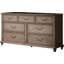 Commode 7 tiroirs avec miroir Herolind
