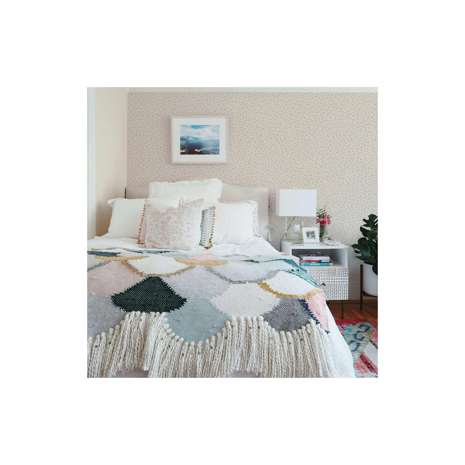 Scout Peel And Stick Wallpaper By Novogratz, Pink