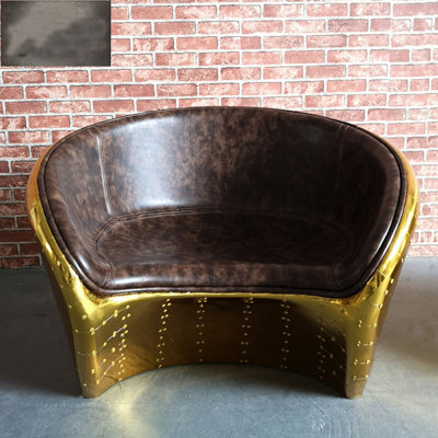 Dushyant Faux Leather Accent Chair