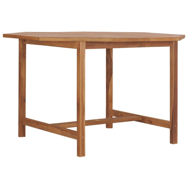 Patio Dining Table 43.3"x43.3"x29.5" Solid Wood Teak
