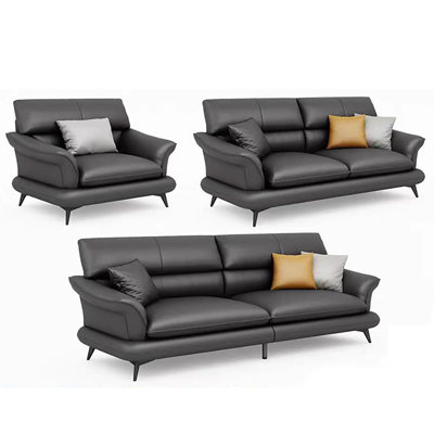 Italian comfortable simple business sofa set