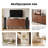 63" Sideboard Buffet Cabinet With Storage, Arched Cabinet With Adjustable Shelves, Credenzas For Living Room,entryway,kitchen