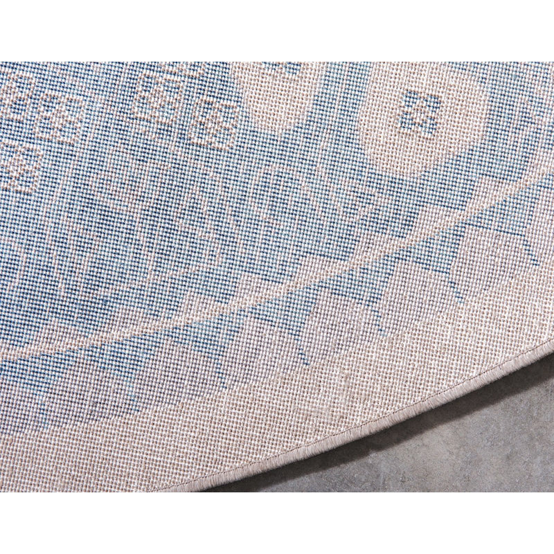 Tapis à motif oriental gris Linz, Rond 4 pi