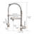 Commercial Kitchen Faucet With Pull Down Sprayer, Single Handle Singlaucet