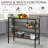 Granberry 39.25'' W Metal Shelving Unit-797639452