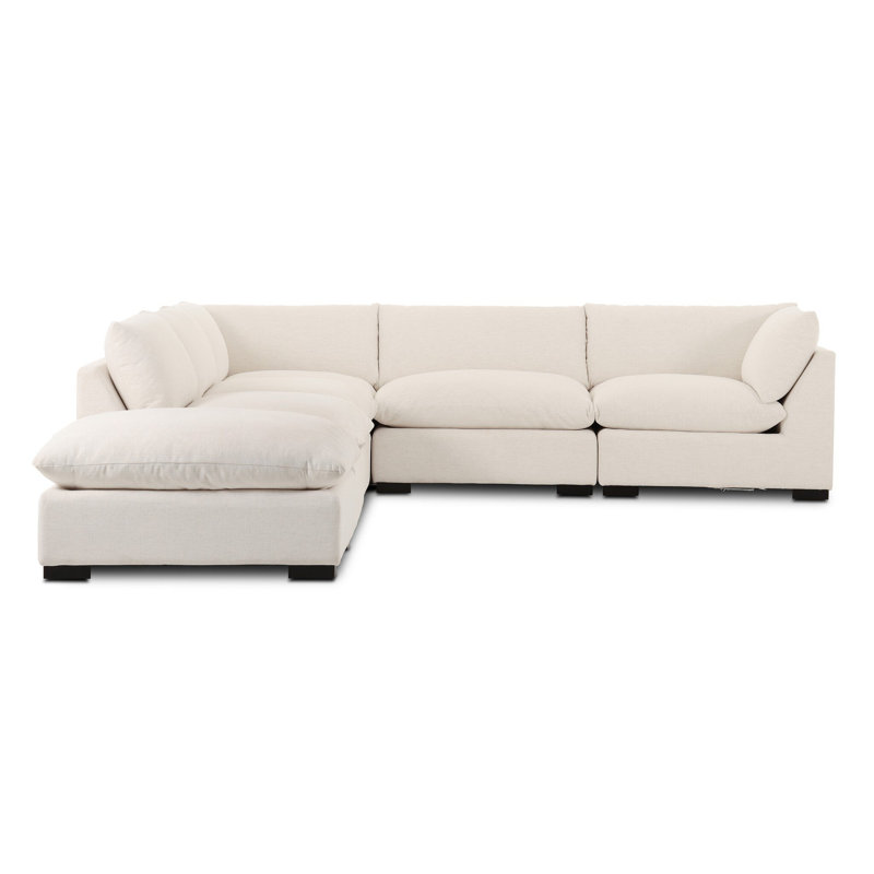 Caulkins Upholstered L-Shaped Sectional, 31.5" H x 120" W x 160" D, Right Hand Facing
