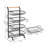 4-Tier Rolling Storage Cart (Black)
