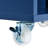 Marlowe Modern Navy Kitchen Island With Extended Table, Led Lights, And Storage Compartment Rolling Tabletop, Lighting & Functional Compartment, Blue