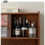 Armoire de rangement murale intégrée en bois massif moderne et minimaliste Modern