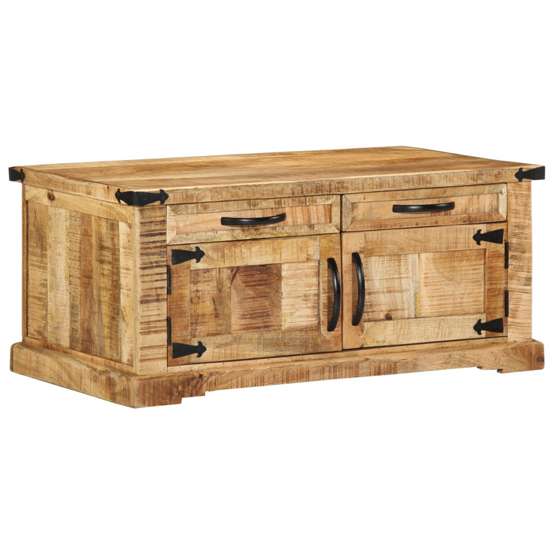 Solid Wood Coffee Table with Storage