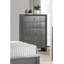Commode à tiroirs, commode contemporaine à 5 tiroirs 1 pièce